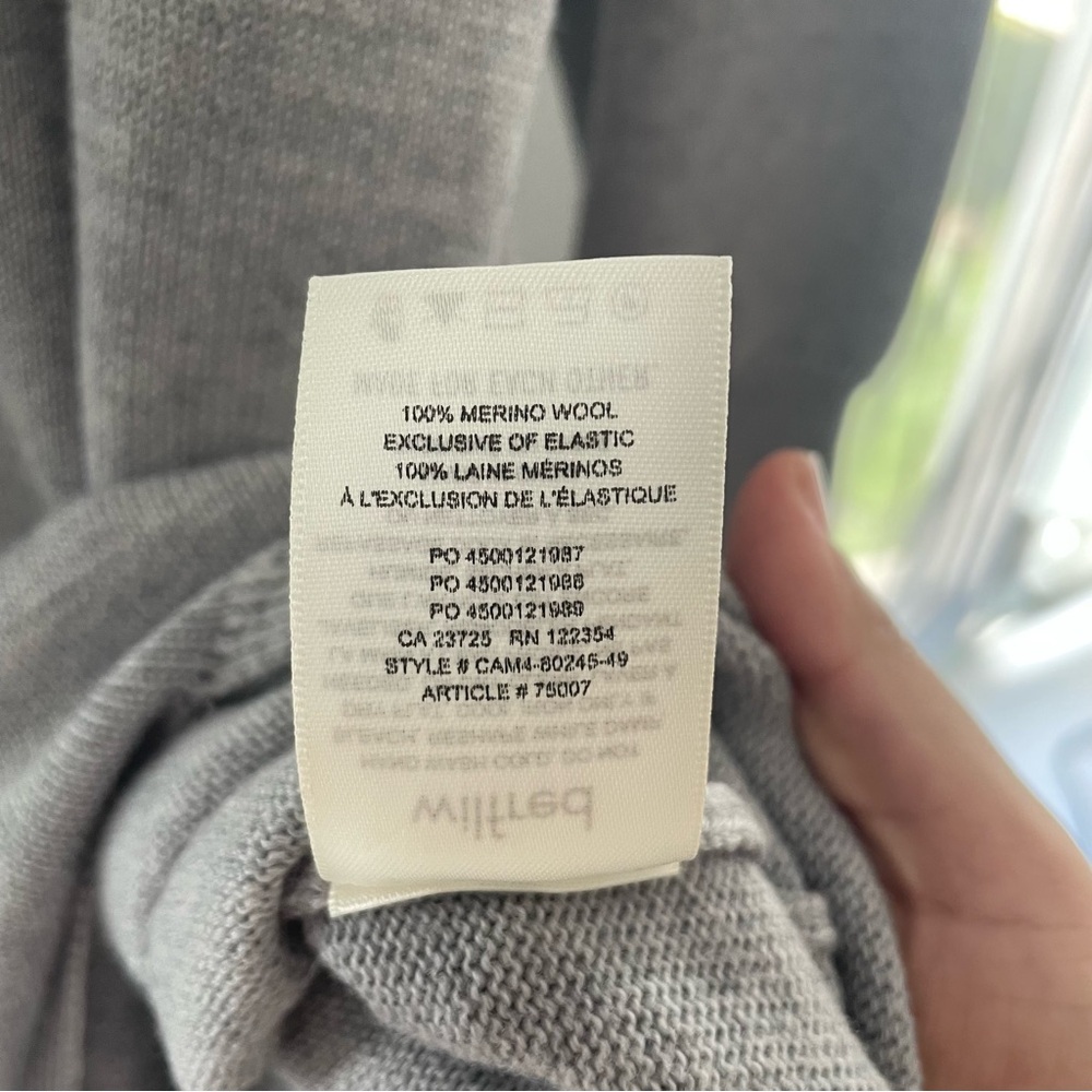 Aritzia Wilfred XXS Light Gray Merino Wool Cyprie Sweater Dress - Picture 12 of 13